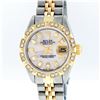 Image 1 : Rolex Ladies Two Tone Pink MOP Baguette Diamond Datejust Wristwatch