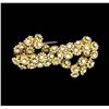 Image 1 : 18KT Yellow Gold 1.50ctw Diamond Brooch