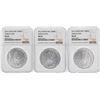 Image 1 : Set of (3) 2016 Congo Rep 500 Francs African Lion Silver Coins NGC MS69