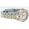 Image 5 : Rolex Ladies Two Tone Ruby Channel Set Diamond Datejust Wristwatch