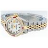 Image 9 : Rolex Ladies Two Tone Ruby Channel Set Diamond Datejust Wristwatch