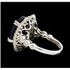 Image 3 : 14KT White Gold 12.62ct Sapphire and Diamond Ring