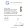 Image 3 : 14KT Yellow Gold 5.21ctw Emerald and Diamond Earrings