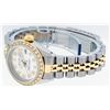 Image 8 : Rolex Ladies Two Tone Silver Diamond Yellow Gold Fluted Datejust Wristwatch