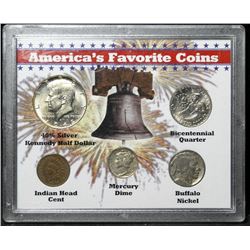 America's Favourite Coins - 5 Coin Set