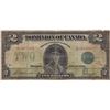 Image 1 : 1923 Dominion of Canada $2 Bank Note - VG+ - BLUE