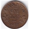 Image 1 : 1933 Canada Small One Cent Penny Coin - MS-60, Trace Red