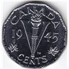 Image 1 : 1945 Canada 5-Cent Nickel Coin - MS-65