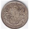 Image 1 : 1950 Canada Silver 50-Cent Half Dollar Coin - No Design - Significant Die Crack in Date
