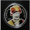 Image 1 : 2007 Canada Limited Edition Proof Silver $1 Dollar with Enamel-Effect - Thayendangea