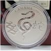 Image 1 : 2013 Canada $10 Fine Silver Coin - Year of the Snake