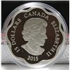 Image 2 : 2015 Canada $15 Fine Silver Coin - Lunar Lotus, Year of the Sheep