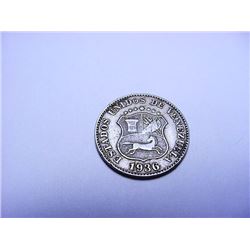 1936 VENEZUELA 5 CENTIMOS