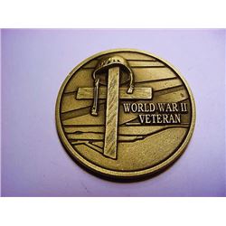 WORLD WAR 2 VETERAN BRONZE MEDAL