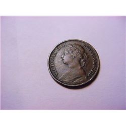 1885 BRITISH QUEEN VICTORIA FARTHING