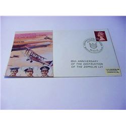 1981 65TH ANNIVERSARY  OF THE DESTRUCTION ZEPPELIN  L.21 BY THE ROYAL NAVAL AIR SERVICE COVER