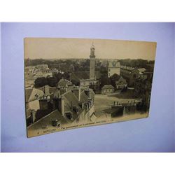 EARLY MOULINS VUE PANORAMIQUE SUR LE PENSIONNAT SAINT GILLES.  LL POST CARD