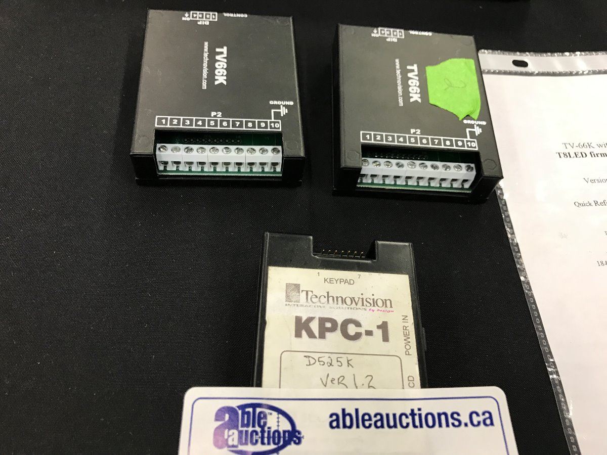 TECHNOVISION INTERACTIVE KIOSK KPC-1 KEYPAD CONTROLLER & 2 TV 66K KIOSK ...