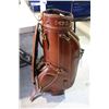 Image 1 : BROWN LEATHER GOLF BAG