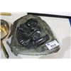 Image 1 : BLACK STONE CARVING OF A SKELETON