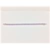 Image 2 : 11.25CT AMETHYST AND DIAMOND TENNIS BRACELET, 25 OVAL AMETHYSTS, STERLING SILVER, INCLUDES $800