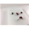 Image 2 : NEW MATCHING RUBY EARRINGS, NECKLACE AND RING SET, 5.20CT, INCLUDES $500 CERTIFICATE
