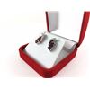Image 2 : NEW GARNET AND DIAMOND STUD EARRINGS, MARQUISE CUT, 4CT, INCLUDES $310 CERTIFICATE