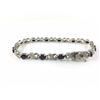 Image 2 : 6CT BLUE SAPPHIRE AND DIAMOND TENNIS BRACELET, 12 OVAL SAPPHIRES, FIGURE 8 LINKS, RETAIL $500