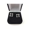 Image 2 : NEW HUGE MYSTIC TOPAZ AND DIAMOND STUD EARRINGS, ROUND CUT, POST AND BUTTERFLY BACKS, RETAIL $325