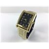 Image 2 : NEW MENS GOLD TONE DIAMOND WATCH, STRETCH BAND, WORKS