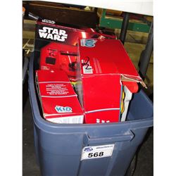 BOX OF ASSORTED KIDS TOYS AND OTHER HOUSEHOLD PRODUCTS