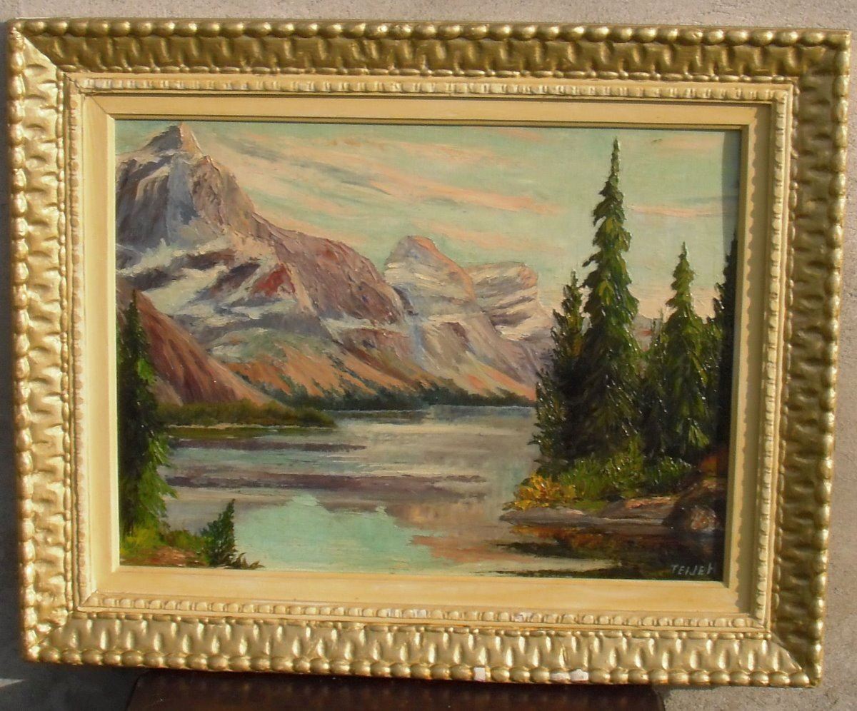 peinture huile Banff Canada oil painting