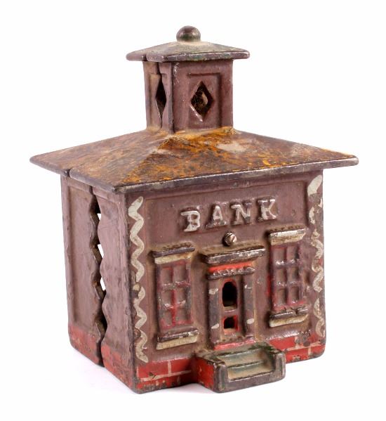 Coin Bank Collection Antique Cast Iron Coin Bank Collection