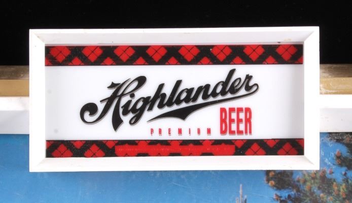 Highlander Beer Glacier Park Lighted Sign