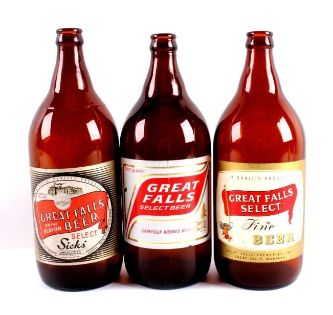 Great Falls Beer Bottle Collection From Montana Great Falls Beer Bottle Collection From Montana