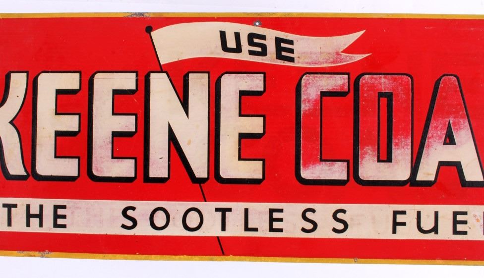 Original Keene Coal Sign Roundup, MT 1908-1925
