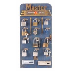 Master Padlock Advertising Display