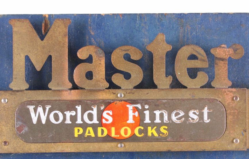 Master Padlock Advertising Display
