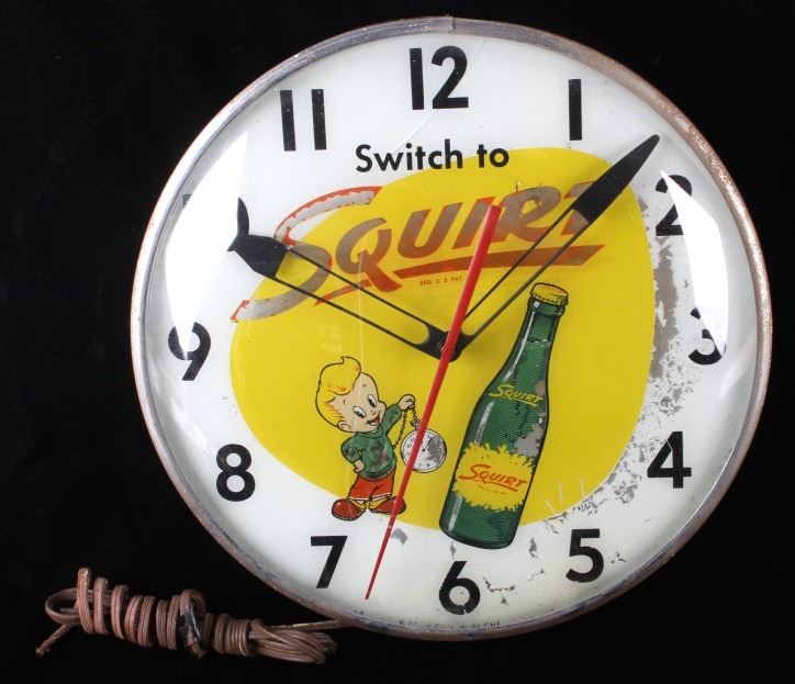 Rare Vintage Squirt Wall Clock C.1960's
