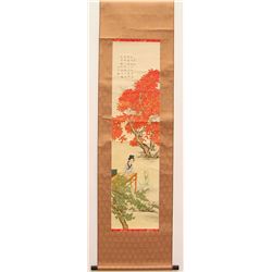 Chinese Watercolour on Xuan Paper Calligraphy & Figure Painting Chen Shaomei 1909-1954