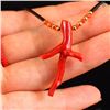Image 5 : Beautiful Chinese Red Coral Lucky Necklace