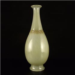 Superb Chinese Qing Dynasty Hetian Jade Vase
