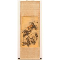 Chinese Ink on Xuan Paper Painting - Tiger Zhang Shanzi 1882-1940