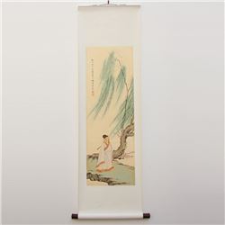 Chinese Watercolour on Xuan Paper Figure Painting Chen Shaomei 1909-1954