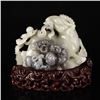 Image 1 : Superb Chinese Hetian Jade Statue - Ruyi Sheep