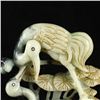 Image 2 : Vintage Natural Jadeite Cranes Statue