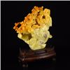 Image 3 : Superb Chinese Natural Shoushan Stone Statue - Magpie & Plum Flower w Certificate