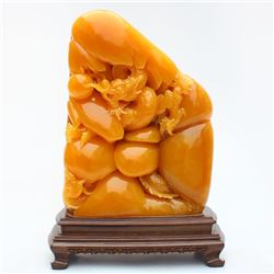 Indonesia Jin Tian Huang Statue - Dragon W Certificate