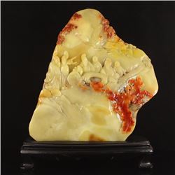 Chinese Shoushan Stone Statue - Sages Meeting Free Certificate