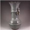 Image 4 : Chinese Long Quan Kiln Porcelain Double Rings Vase